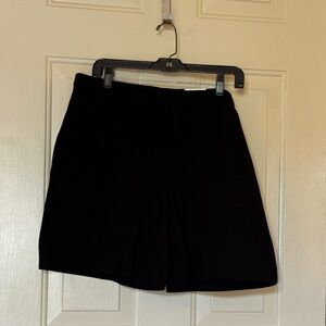 NWT, Karen Scott knit shorts.  Elastic waist w/drawstring, pockets, black, PXL